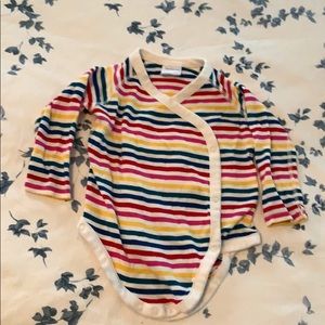 Hanna Andersson Rainbow Wrap Long-sleeved Onesie